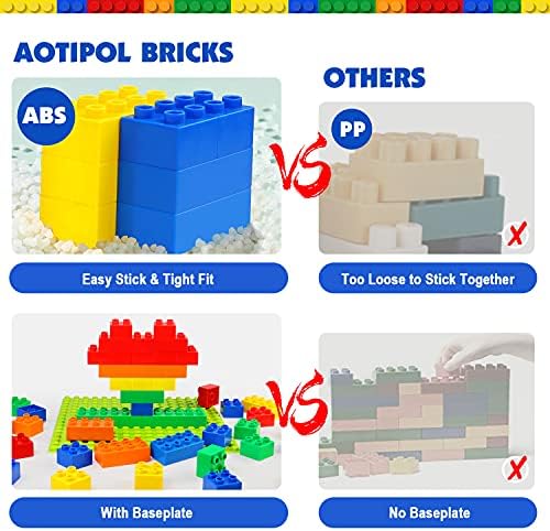 Large Building Blocks for Toddlers Kids Age 2-5, 100 PCS Set with Baseplate - Image 3