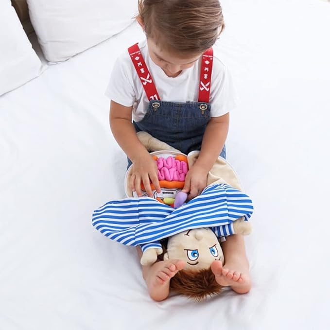 KAKIBLIN Human Body Plush Toy with Removable Organs for Toddlers Learning - Image 5