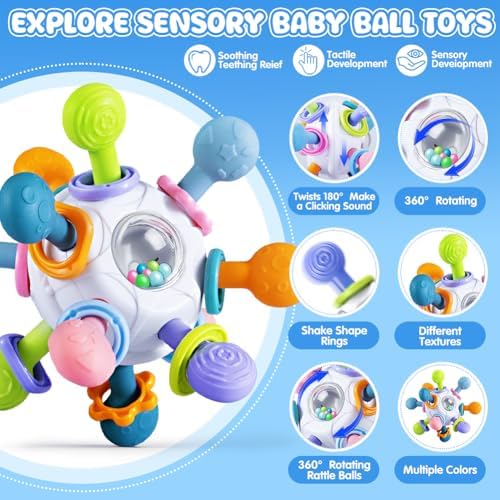 6 in 1 Baby Toys 6 to 12 Months, Montessori Toy for 1 Year Old - Image 2