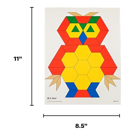 LEARNING ADVANTAGE Pattern Block Cards, Set of 20 - Image 3