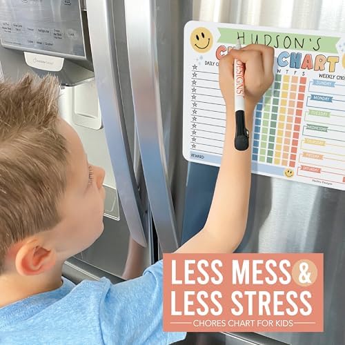 Magnetic Chore Chart for Kids Dry Erase Reward Chart for Home and Classroom - Image 5