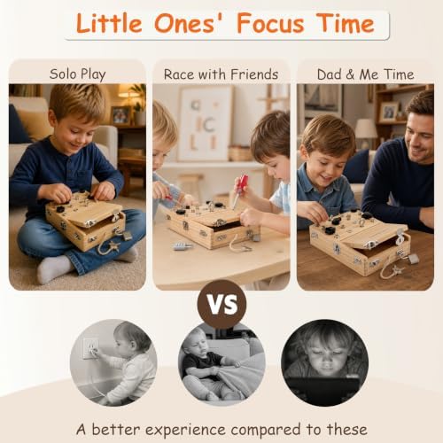 Montessori Busy Board Toys for 3-5 Year Old Kids Tool Set with Screwdriver - Image 6