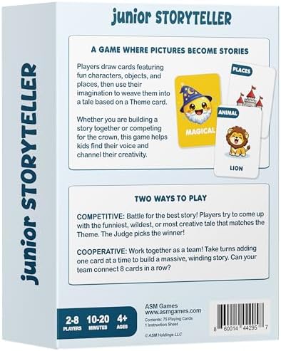 Junior Storyteller, Conversation Card Game for Kids 4-8, Speech Therapy Toy - Image 6