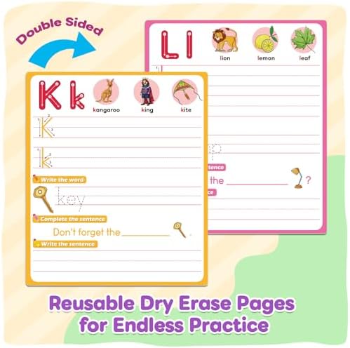 16PACK Alphabet Numbers Shapes Flash Cards,Sentence Building - Image 4