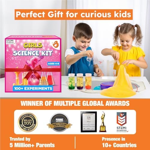 Butterfly EduFields 100+ Experiments Girls Science Kit for Kids Age 5-7 6-8 - Image 6