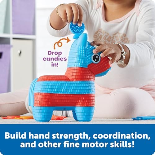 Learning Resources Pia the Fill & Spill Piñata - Toddler Montessori Sensory Toys, Preschool Activities, Counting Manipulatives, Color Sorting, Fine Motor Skills, Birthday Gifts for Boys and Girls - Image 2