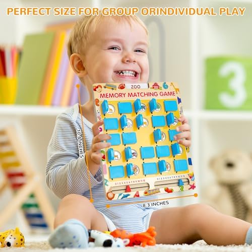 Memory Matching Game for Kids, Travel Toys for Toddlers Boys Girls Ages 3-5 - Image 3