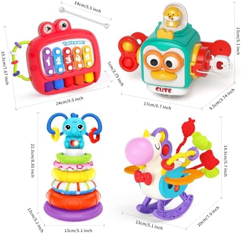 usrela 4 in 1 Baby Toys for 12 18 Month, Toy for Baby Birthday Gift for 1 2 - Image 7