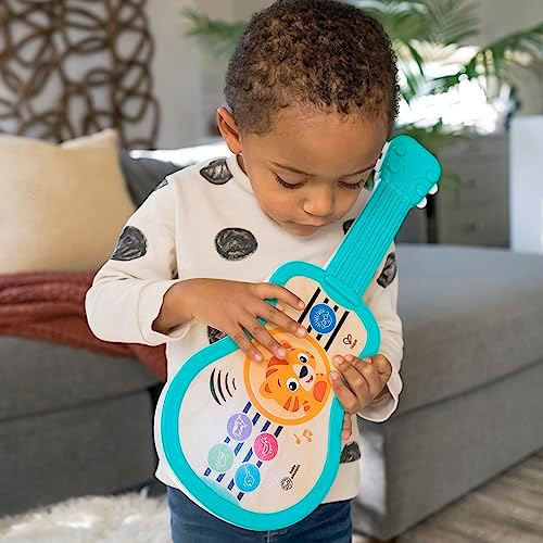 Baby Einstein Sing & Strum Magic Touch Ukulele Wooden Musical Toy, Ages 6 Months+, Multicolored - Image 3