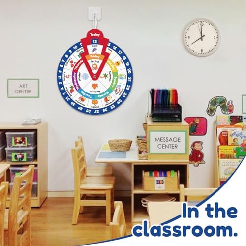 Wheel of the Year,Season Calendar Wheel,Montessori Felt Circular Calendar Wheel of the Year,Seasons Wheel Calendar Montessori Homeschool Wheel fo the Year Calendar for Kids Preschool - Image 6