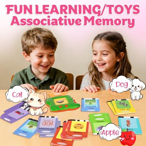 Toddler Toys Talking Flash Cards for 1-5 Years Old, 336 Sight Words Language Learning Toys, Autism Sensory Toys for Autistic Children, Montessori Toys, Educational Birthday Gifts for Toddlers (Green) - Image 5