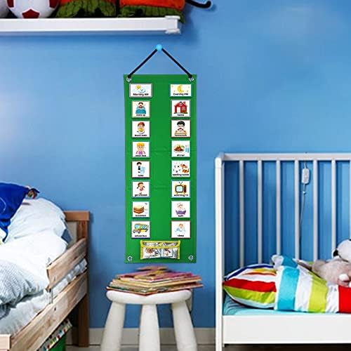 Visual Schedule Chart for Kids with Autism, Daily Kids Routine Chart Behavioral Planner with 70 Durable Cards - Reusable Daily Schedule Board for Toddlers Home, Classroom Learning Tool - Image 6