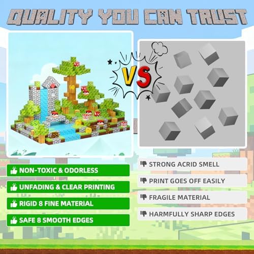 176 PCS Magnetic Blocks for Kids Ages 4-8, STEM Building Toys for 3+ Year Old Boys Girls, Magnetic Tiles Stacking Blocks Educational Preschool Toys Birthday Gifts - Image 6