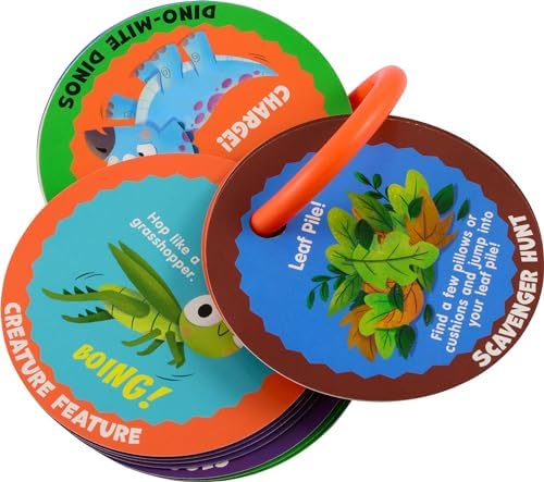 MOLLYBEE KIDS Dino Stomp and Roar, Toddler and Preschool Dinosaur Activity Cards, Gifts for 3, 4 Year Olds, Toddler Activities - Image 3