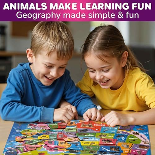 US Map Puzzles for Kids Ages 4-6 - Magnetic Toddler Puzzles Ages 3-5 - Image 6