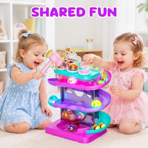 2-in-1 Ball Drop & Car Ramp Race Track Montessori Toy for Toddlers Ages 1-5 - Image 6