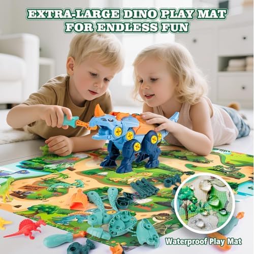 Dinosaur Toys for 3, 4, 5, 6, 7 Year Old Boys, Take Apart Dinosaur Toys for Kids, STEM Educational Construction Building Toy, Ideal Birthday Christmas Easter Gifts - Image 5
