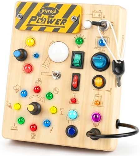 Joyreal Busy Board for Toddlers - Montessori Toys for 1 2 3 Year Old by Joyreal