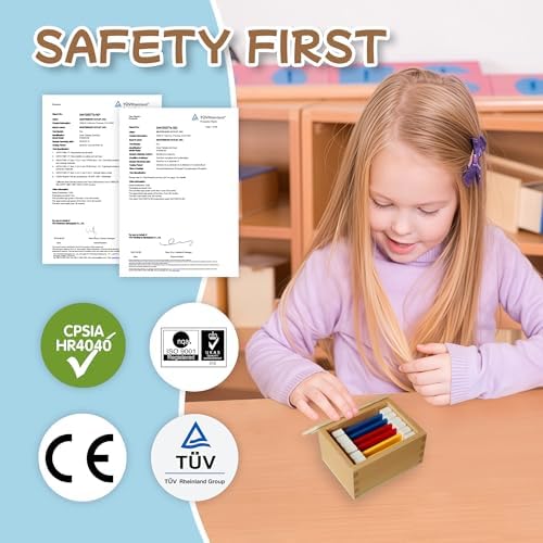 MONTESSORI OUTLET Color Tablets (1st Box) for 3-6 Years Montessori Education at School and Home - Image 5