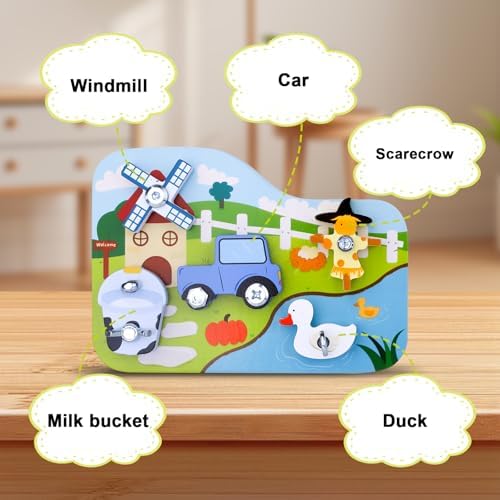 Wooden Montessori Farm Screwdriver Board, 16-Piece Toy for Kids Ages 3+ - Image 2