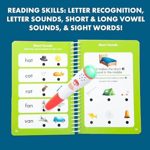 Educational Insights Hot Dots Kindergarten Essentials: Reading & Math Workbook - Kindergarten Workbooks with Interactive Pen, Homeschool Learning Books, Build Reading Fluency and Math Skills, Ages 5+ - Image 4