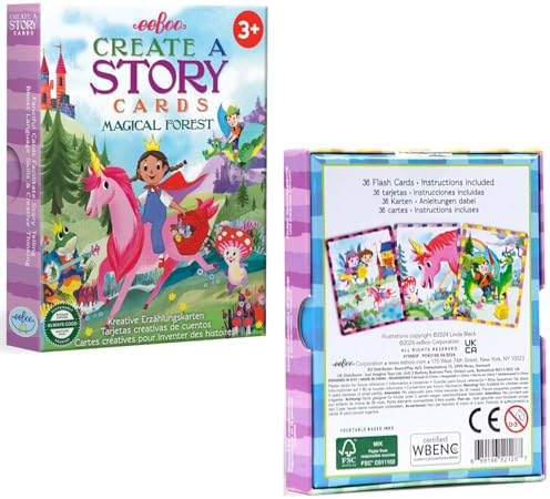 eeBoo: Magical Forest Create a Story Pre-Literacy Cards, 36 Cards with Colorful Characters, Encourages Imagination, for Ages 3 and up - Image 6