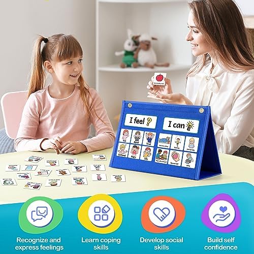 Kasfalci Feelings Chart, Social Emotional Learning Activities,Autism Learning Materials, ADHD Tools,Back to School Supplies,Anger Management Toys,Calm Down Corner Supplies for Classroom Daycare & Home - Image 3