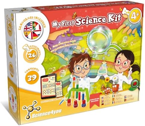 Science4you My First Science kit for Kids Age 4+ - Kids Chemistry Set + Science kit with Educational Experiments, STEM Toys, Games, Birthday Gifts for Boys & Girls Age 4 5 6+ by Science4you