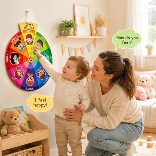 Feelings Emotion Wheel for Kids Feeling Emotions Chart for Toddlers - Image 3