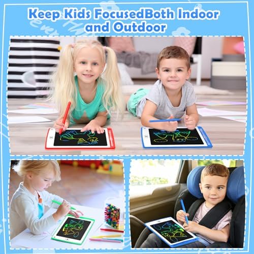 Party Favor LCD Writing Tablet for Kids, 8.5 Inch Colorful Doodle Board Drawing Tablet, Educational Learning Toys Birthday Gifts for Boys Girls Age 3 4 5 6 7 8 (12 Pack) - Image 6