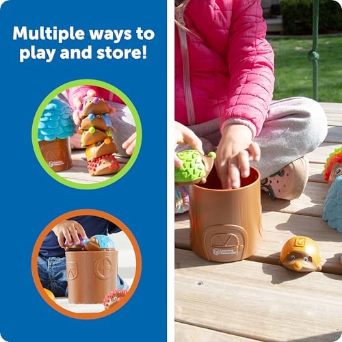 Learning Resources Spike the Fine Motor Hedgehog Sensory Tree House - 7 Pieces, Ages 18+ months Fine Motor and Sensory Toy, Toddler Educational Toys, Montessori Toys - Image 4