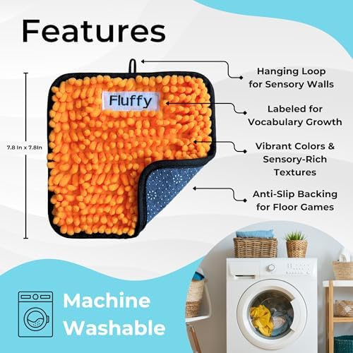 9 Labeled Sensory Mats w/Lesson Plans | Sensory Toys for Kids with Autism | Mats for Autistic Children | Occupational Therapy Toys | Sensory Wall for Autism Classroom Must Haves - Image 5