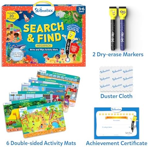 Skillmatics Search and Find Megapack – Reusable Preschool Learning Activity - Image 2