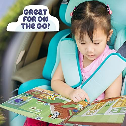 Horizon Group USA Bluey Sticker Playset, 2 Sticker Play Scenes, 35+ Reusable Puffy Bluey Repositionable Stickers for Kids, Perfect for Travel, Screen-Free Fun - Image 6