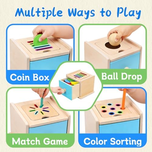Montessori Toys for 2 3 4 Year Old, Color Sorting Sensory Toys for Toddlers 1-3 3-5, Gifts for Baby Boys Girls - Image 2