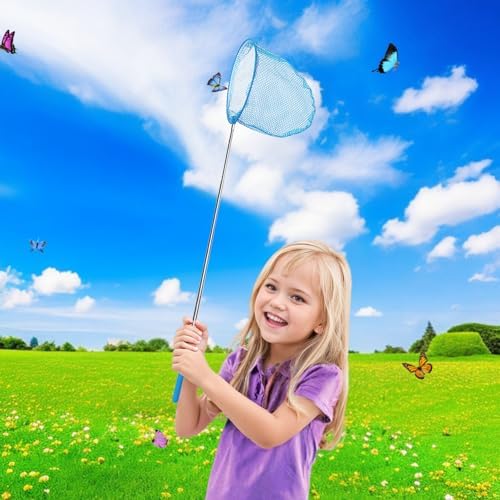 Outdoor Exploration Telescopic Bug-Catching Nets, Fishing Nets, Butterfly Nets for Children's Outdoor Exploration, Nature Exploration Toys (2 Pack) - Image 5