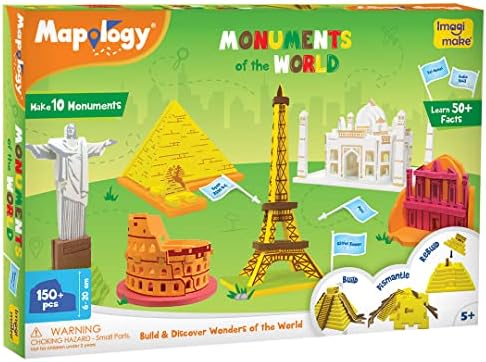 Imagimake Mapology - Monuments of the World, Build 10 Famous Landmarks - Image 5