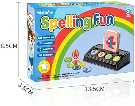 Matching Letter Game for Preschooler Age 3+ - Self-Correcting Word Puzzles Boost Spelling, Reading, Alphabet & Word Recognition - Early Education Toy Includes 30 Flash Cards & 26 Letters - Image 5