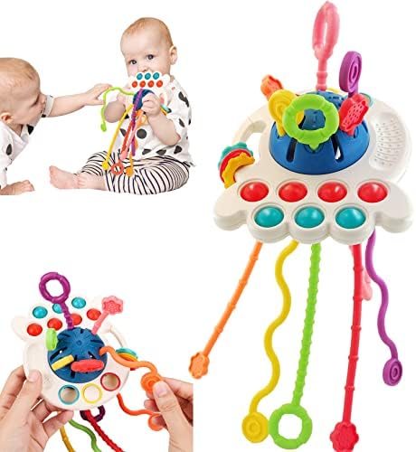 Baby Toys 6 to 12 Months,Montessori Toys for 1 Year Old Boy Girl Baby Sensory Toys for Babies 12-18 Months Pull String Toys for Christmas and Birthday Gifts Infant,Toddlers by NeslGens