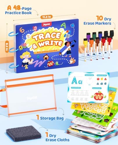 JoyCat Preschool Learning Activities 48 Reusable Pages for 3-8 - Image 6