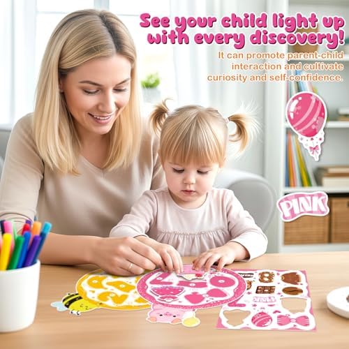 slapaflife Montessori Color Sorting Toys for Toddlers 2-4,Fine Motor Toys for Toddlers 3-4, Busy Book Preschool Learning Activities, and Toddler Matching Games for Learning and Gift Ideas. - Image 7
