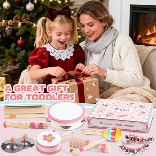 Baby Musical Instruments - Montessori Wooden Musical Toys for Toddlers Kids - Image 7