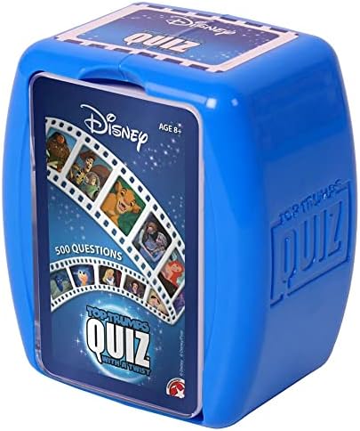 Top Trumps Disney Classic Quiz Game, 500 Questions to Test Your Knowledge and Memory on Frozen, Bambi, Encanto and Ralph Breaks The Internet, Educational Gift for Ages 6 Plus by TopTrumps