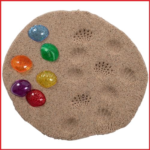 edxeducation Tactile Shells, Set of 72, Translucent, 6 Textures and Colors - Image 6