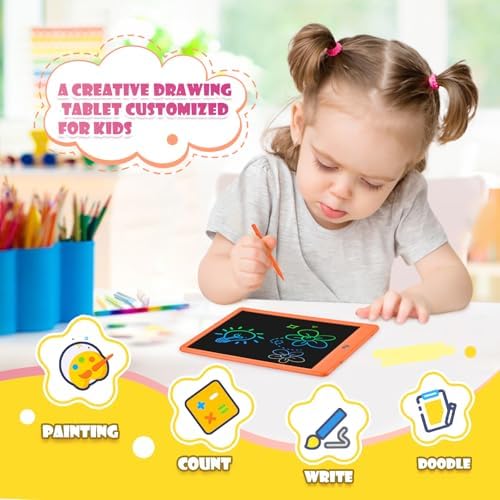 EooCoo Kids LCD Writing Tablet, Mess Free Coloring Travel Toys for Toddler - Image 2