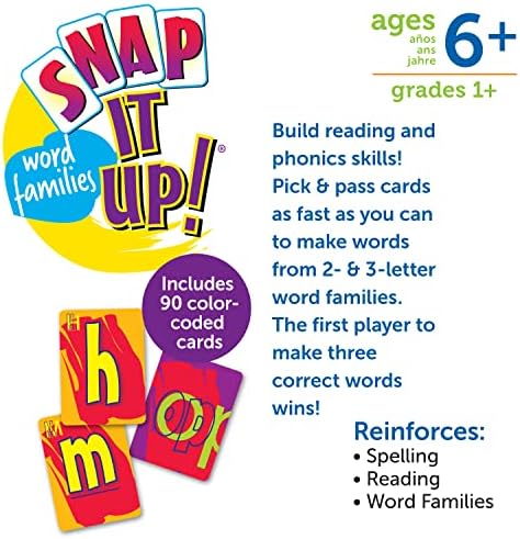 Learning Resources Snap It Up Phonics Word Families - Image 5
