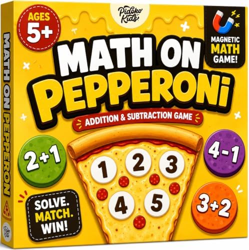 Addition & Subtraction Math Board Game Kindergarten Math Games for Kids 5-7 by PidokoKids