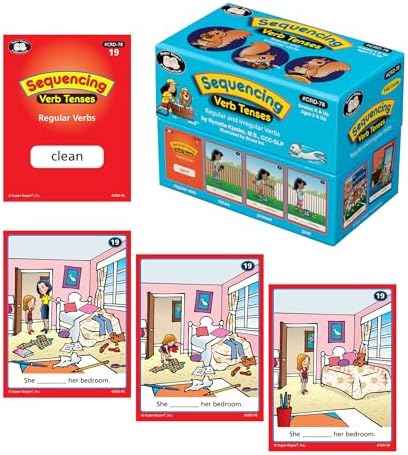 Super Duper Publications | Sequencing Regular and Irregular Verb Tenses Fun Deck | Early Reader and Grammar Flash Cards | Educational Learning Materials for Children - Image 2