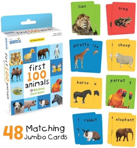 Briarpatch First 100 Animals Matching Card Game for Preschool Kids Ages 2+ - Image 6