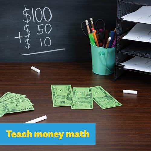 Learning Advantage Play Bills Set, Teach Money Math with Pretend Currency - Image 4